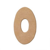 Mdf-kirjain, 13 cm, O