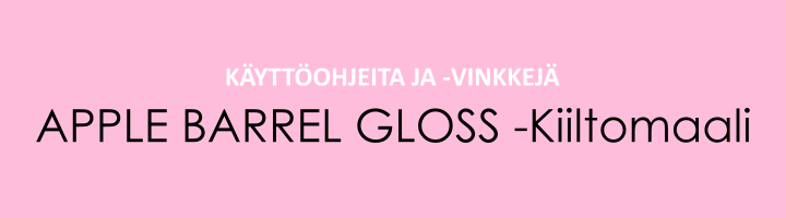 APPLE BARREL GLOSS -Kiiltomaalit