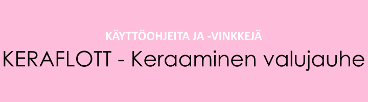 Keraaminen valujauhe Keraflott
