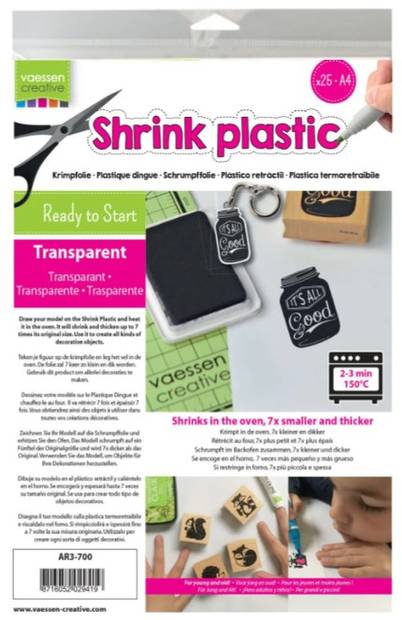 Kutistemuovi A4 kirkas 25 arkkia - Muut sekalaiset perustarvikkeet - AR3-700 - 1