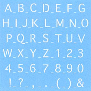 Sabluuna, Isot kirjaimet ja numerot - Muovisabluunat - 3836300 - 1