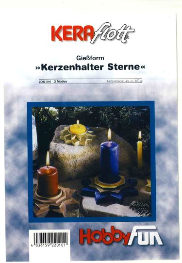 Kipsimuotti, kynttilänjalat. 2 tuikuille - Muotit - 2002-010 - 1