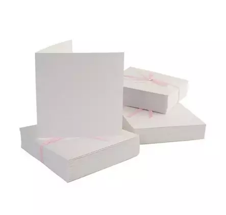 Korttipohjat ja kuoret, valkoiset, neliö - Korttipohjapakkaukset (sis. kuoret) - ANT 1512000 - 1