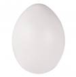Muovimuna 6 cm, valk 25 kpl - Muovipallot ja -munat - 3906000 - 1