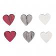 Sydämet 12kpl puuta 1.8cm, paksuus 0.8cm - Hääaskartelu - 46254000 - 2