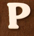 Vanerikirjain 4 cm, P - Kirjaimet ja numerot - 6161500 - 1