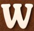 Vanerikirjain 4 cm, W - Kirjaimet ja numerot - 6162200 - 1