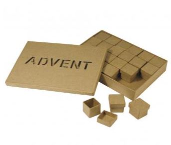 Adventtikalenteri mini, paperimassaa - Jouluaskartelu - 7139200 - 1
