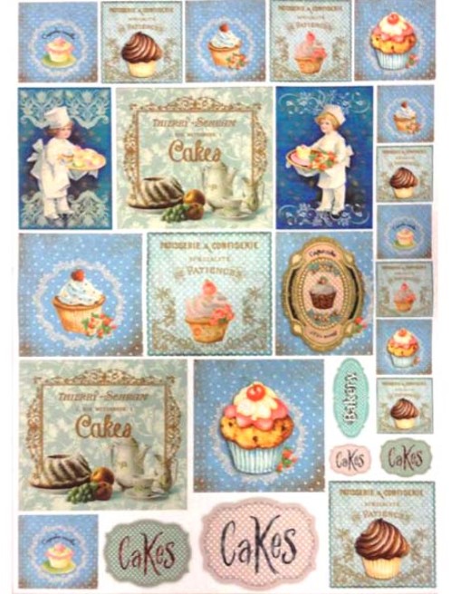 Huopa kuviollinen 50x70cm, Cake - Askarteluhuovat ja vanu - FLSG-ST40 - 1