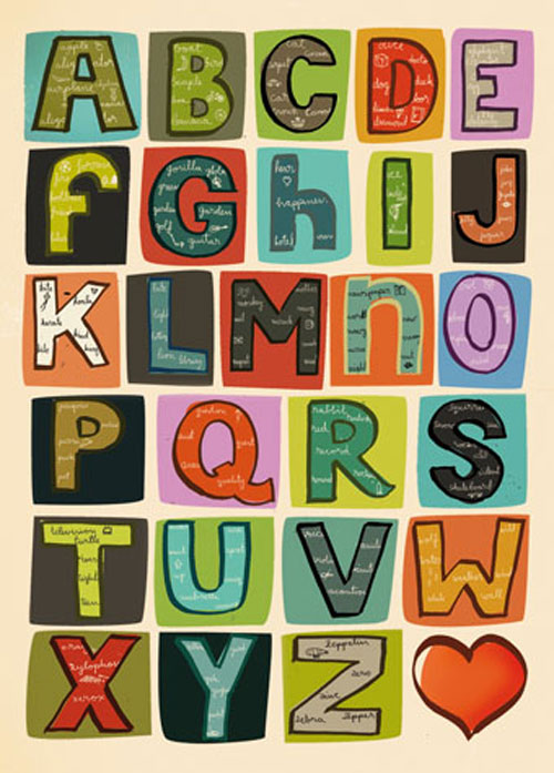 Huopa kuviollinen A5, Aakkoset - Askarteluhuovat ja vanu - FLSS-ST30 - 1