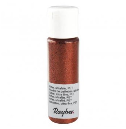 Kimallejauhe 20ml, kupari - Strassit, niitit, paljetit, glitterit - 39420640 - 1