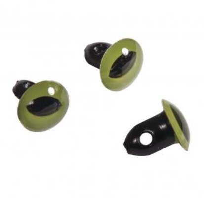 Kissan silmä 12mm ommeltava 6 kpl - Silmät, kuonot, nivelet - 8902800 - 1
