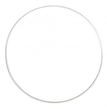 Metallirengas, 18cm, valkoinen - Metallirenkaat ja lampuntekotarvikkeet - 2507000 - 1