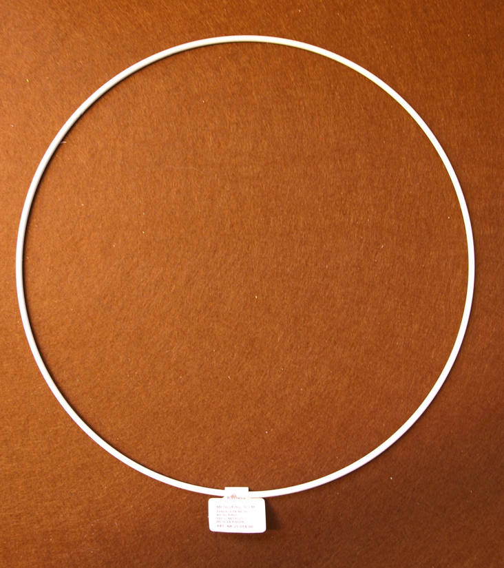 Metallirengas, 30 cm, valkoinen - Metallirenkaat ja lampuntekotarvikkeet - 2505400 - 1