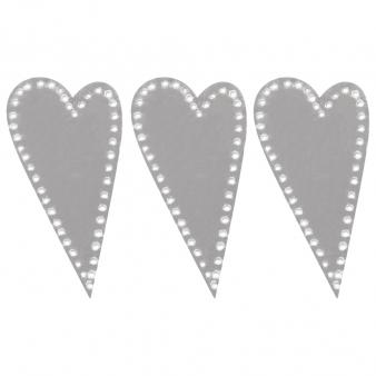 Metallisydämet tarralla 12kpl - Tarrat, värikkäät - 87429000 - 1