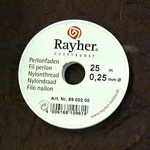 Nailonsiima, 0,25 mm, 25 m - Nauhat, siimat, ketjut - 8900200 - 1