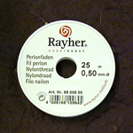 Nailonsiima, 0,5 mm, 25 m - Nauhat, siimat, ketjut - 8900500 - 1