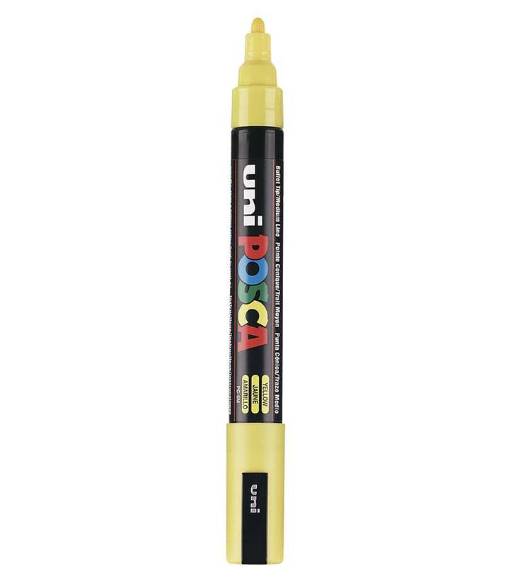 Posca PC-5M 2,5mm Keltainen - Posca-maalitussit - 152645000 - 1