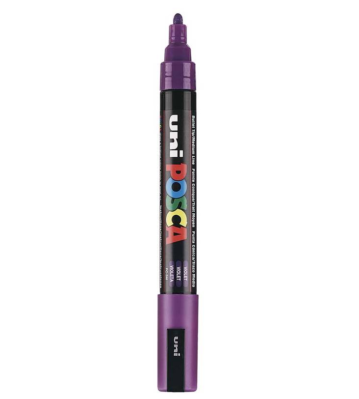 Posca PC-5M 2,5mm Violetti - Posca-maalitussit - 152710000 - 1