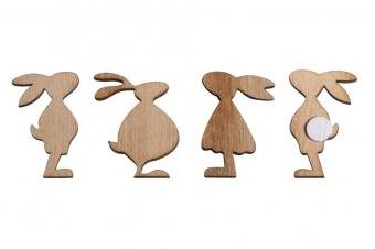 Puiset koristeet Jänikset 12kpl tarralla - Pääsiäisaskartelu - 56911000 - 1