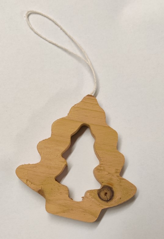 Puukoristeet, Kuusi, 8,5 cm, 4 kpl LKL - Muut puu-, MDF- ja vanerituotteet - 6125300 - 1