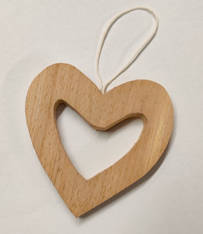 Puukoristeet, Sydän, 8,5 cm, 4 kpl LKL - Muut puu-, MDF- ja vanerituotteet - 6125400 - 1