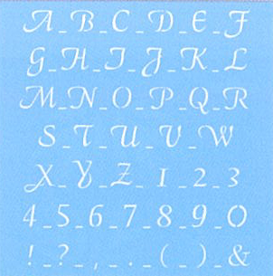 Sabluuna, Isot kirjaimet ja numerot - Muovisabluunat - 3836500 - 1