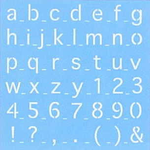 Sabluuna, Kirjaimet ja numerot LKL - Muovisabluunat - 3836100 - 1