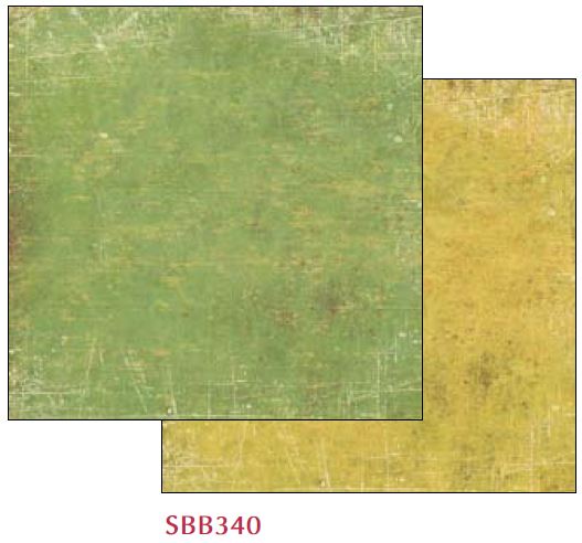 Skräppipaperi 30x30cm Kelta-Vihreä - Skräppipaperit ja kuviokartongit - SBB340 - 1