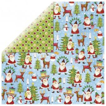 Skräppipaperi Riemukas Joulu, kimalletta - Jouluaskartelu - 59801000 - 1