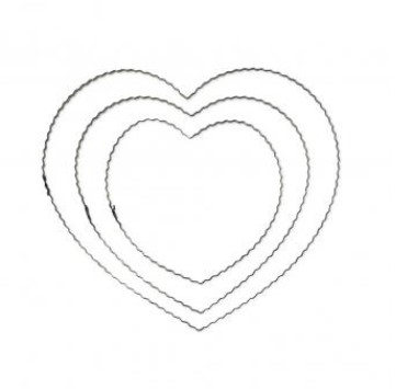 Sydän-rengas metallia 25 cm - Metallirenkaat ja lampuntekotarvikkeet - 2508500 - 1