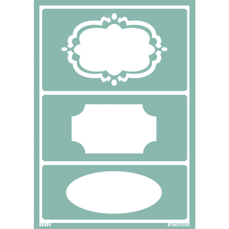 Tarrasabluunat, Etiketit - Tarra-, kartonki- ja metallisabluunat - 38768000 - 1