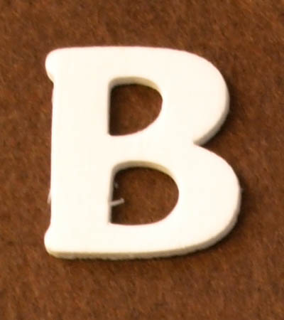 Vanerikirjain 4 cm, B - Kirjaimet ja numerot - 6160100 - 1