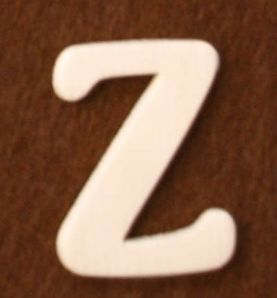 Vanerikirjain 4 cm, Z - Kirjaimet ja numerot - 6162500 - 1