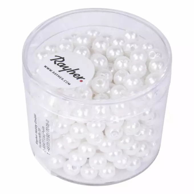 Helmet 5mm 300kpl, vahatut valkoiset - Muovihelmet - 1640300 - 1