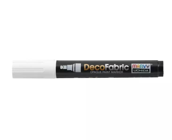 Kangastussi DecoFabric, Valkoinen - Tekstiilitussit - 223-S-0 - 1