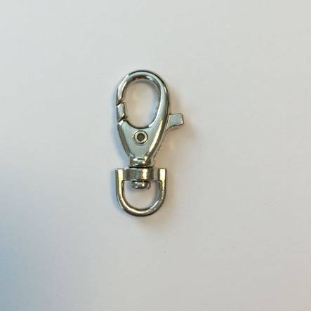 Karabiinilukko 35mm, hopeanvärinen - Korunosat ja korutarvikkeet - 12032-4701 - 1