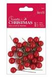 Koristemarjat 24kpl, punaiset - Jouluaskartelu - pma 356911 - 1