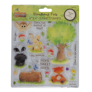 Akryylileimasin Woodland Folk 15 x 15 cm - Akryyli- ja kumileimasimet akryylipalaan - 99-907100-1 - 1