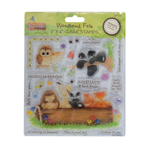 Akryylileimasin Woodland Folk 15 x 15 cm - Akryyli- ja kumileimasimet akryylipalaan - 99-907101-1 - 1