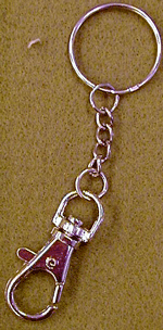 Avainrengas karabiinilukolla, 10 cm - Helat, lukot, magneetit, avainrenkaat - 2118900-1 - 1