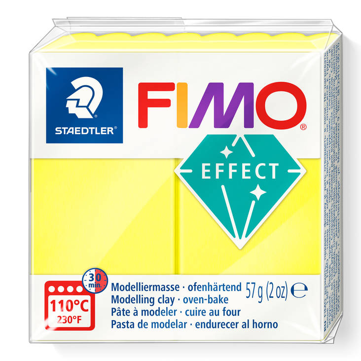 Fimo Effect NEON keltainen - FIMO Soft ja Effect -muovailumassat - 8010-101 - 2
