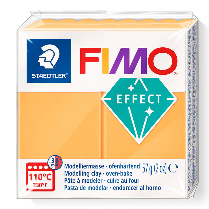 Fimo Effect NEON oranssi - FIMO Soft ja Effect -muovailumassat - 8010-401 - 2
