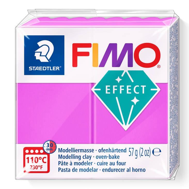Fimo Effect NEON violetti - FIMO Soft ja Effect -muovailumassat - 8010-601 - 2