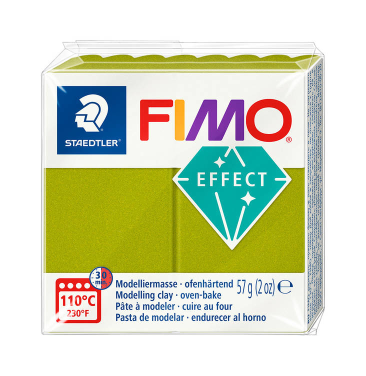 Fimo Effect metallivihreä - FIMO Soft ja Effect -muovailumassat - 8010-51 - 1