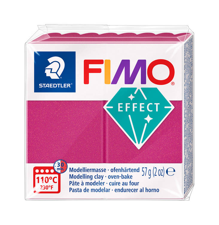 Fimo Effect metalliviininpunainen - FIMO Soft ja Effect -muovailumassat - 8010-21 - 1