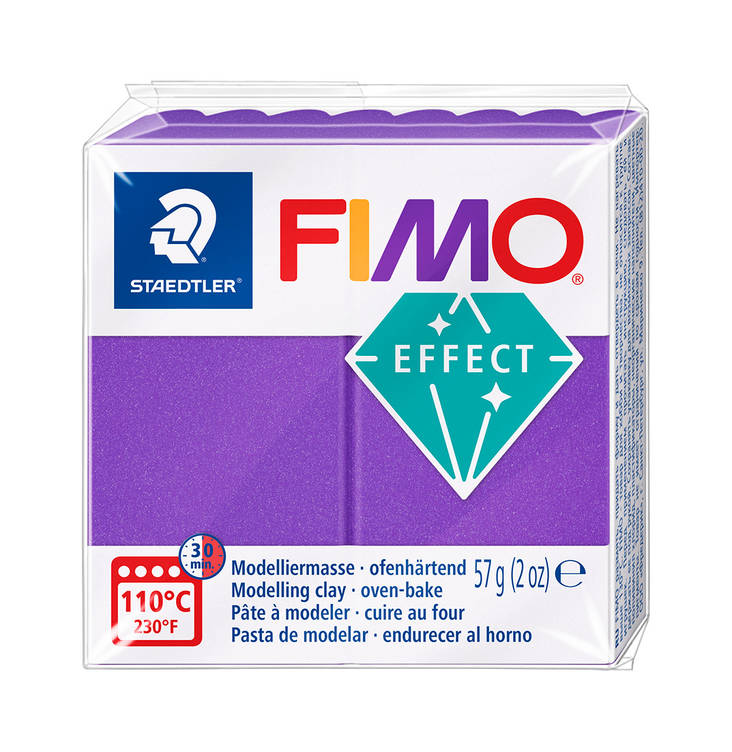 Fimo Effect metallivioletti - FIMO Soft ja Effect -muovailumassat - 8010-61 - 1