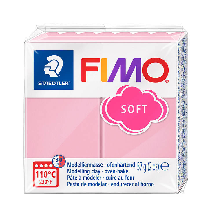 Fimo Soft trendiväri mansikkamaito - FIMO Soft ja Effect -muovailumassat - 8020-T21 - 1