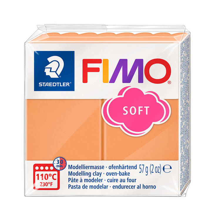 Fimo Soft trendiväri papaijasorbetti - FIMO Soft ja Effect -muovailumassat - 8020-T41 - 1