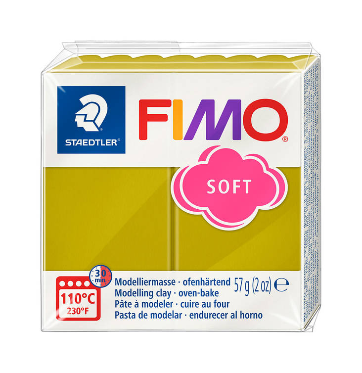 Fimo Soft trendiväri rantaruohikko - FIMO Soft ja Effect -muovailumassat - 8020-T51 - 1